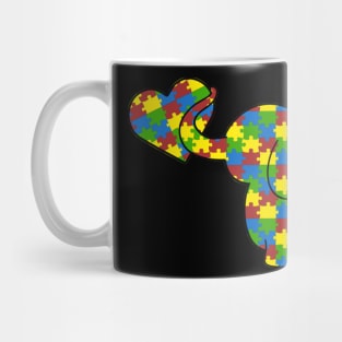 Elephant Autism Awareness T Shirt Mug